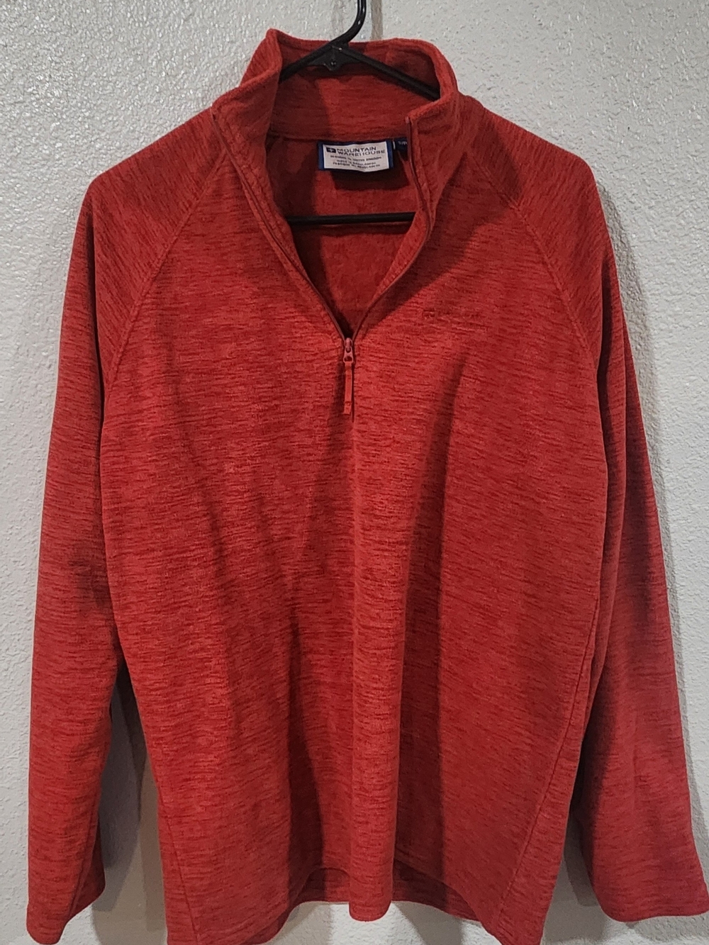 Mountain Wharehouse Red Quarter-Zip Sweater Pullover